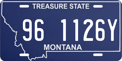 MT license plate 961126Y