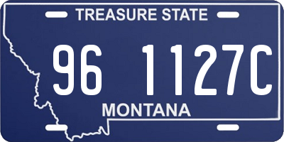 MT license plate 961127C