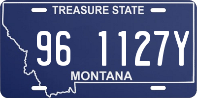 MT license plate 961127Y
