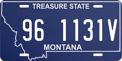 MT license plate 961131V