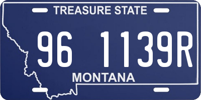 MT license plate 961139R
