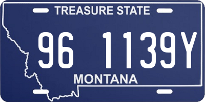 MT license plate 961139Y