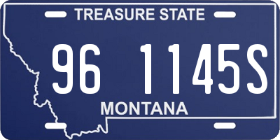 MT license plate 961145S