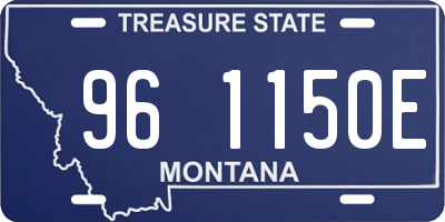 MT license plate 961150E