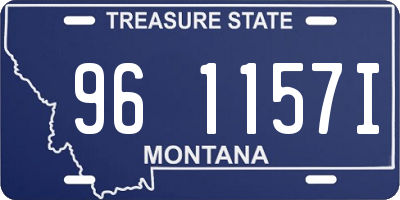 MT license plate 961157I