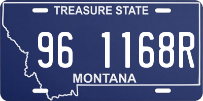 MT license plate 961168R