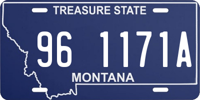 MT license plate 961171A