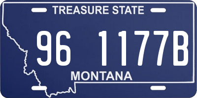 MT license plate 961177B