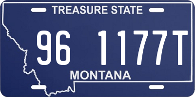 MT license plate 961177T