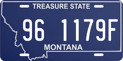 MT license plate 961179F