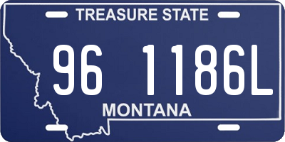 MT license plate 961186L