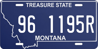 MT license plate 961195R