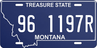 MT license plate 961197R