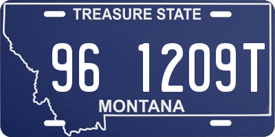 MT license plate 961209T