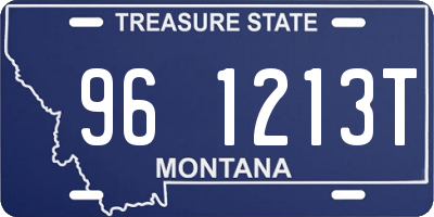 MT license plate 961213T