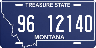 MT license plate 961214O