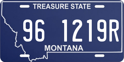 MT license plate 961219R