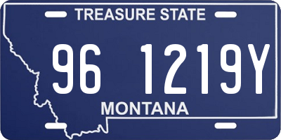 MT license plate 961219Y