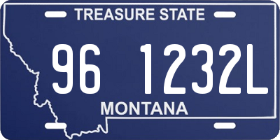MT license plate 961232L