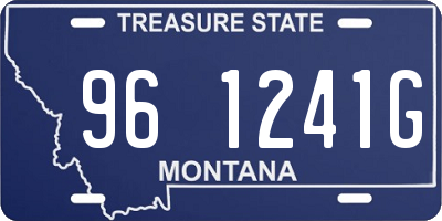 MT license plate 961241G