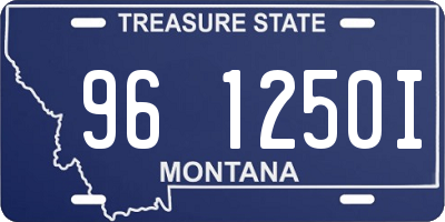 MT license plate 961250I