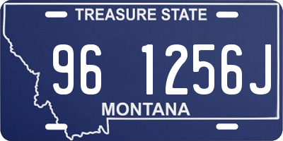 MT license plate 961256J
