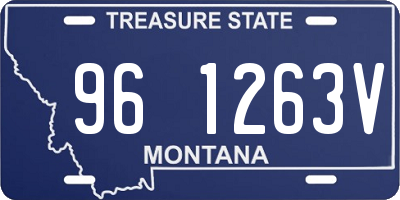 MT license plate 961263V