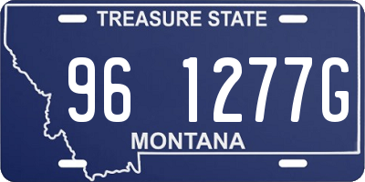 MT license plate 961277G
