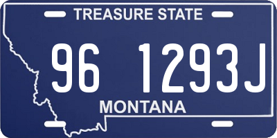 MT license plate 961293J
