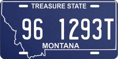 MT license plate 961293T