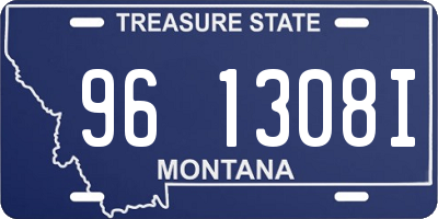 MT license plate 961308I