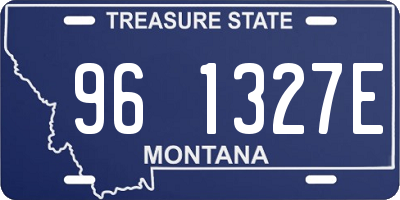 MT license plate 961327E