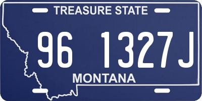 MT license plate 961327J