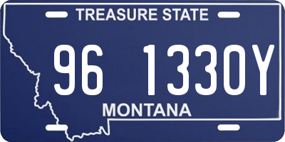MT license plate 961330Y