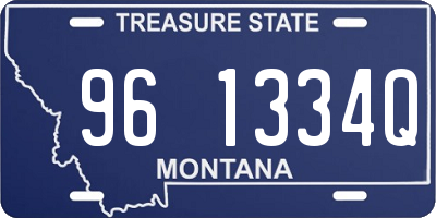 MT license plate 961334Q