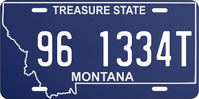 MT license plate 961334T