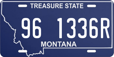 MT license plate 961336R