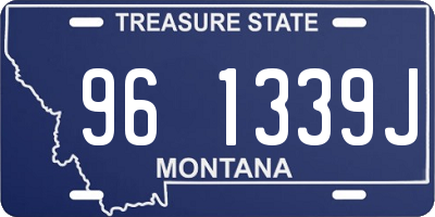 MT license plate 961339J