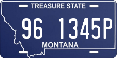 MT license plate 961345P