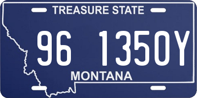 MT license plate 961350Y