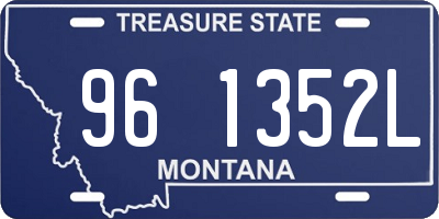 MT license plate 961352L