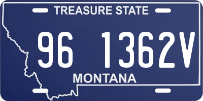 MT license plate 961362V