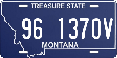 MT license plate 961370V