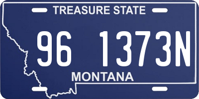 MT license plate 961373N