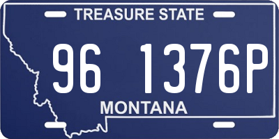 MT license plate 961376P