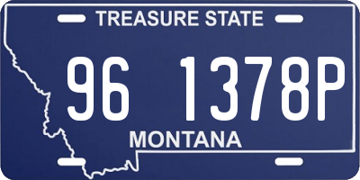 MT license plate 961378P