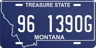 MT license plate 961390G