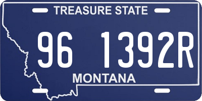 MT license plate 961392R