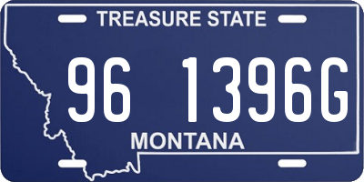 MT license plate 961396G