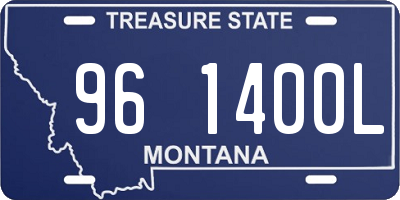 MT license plate 961400L